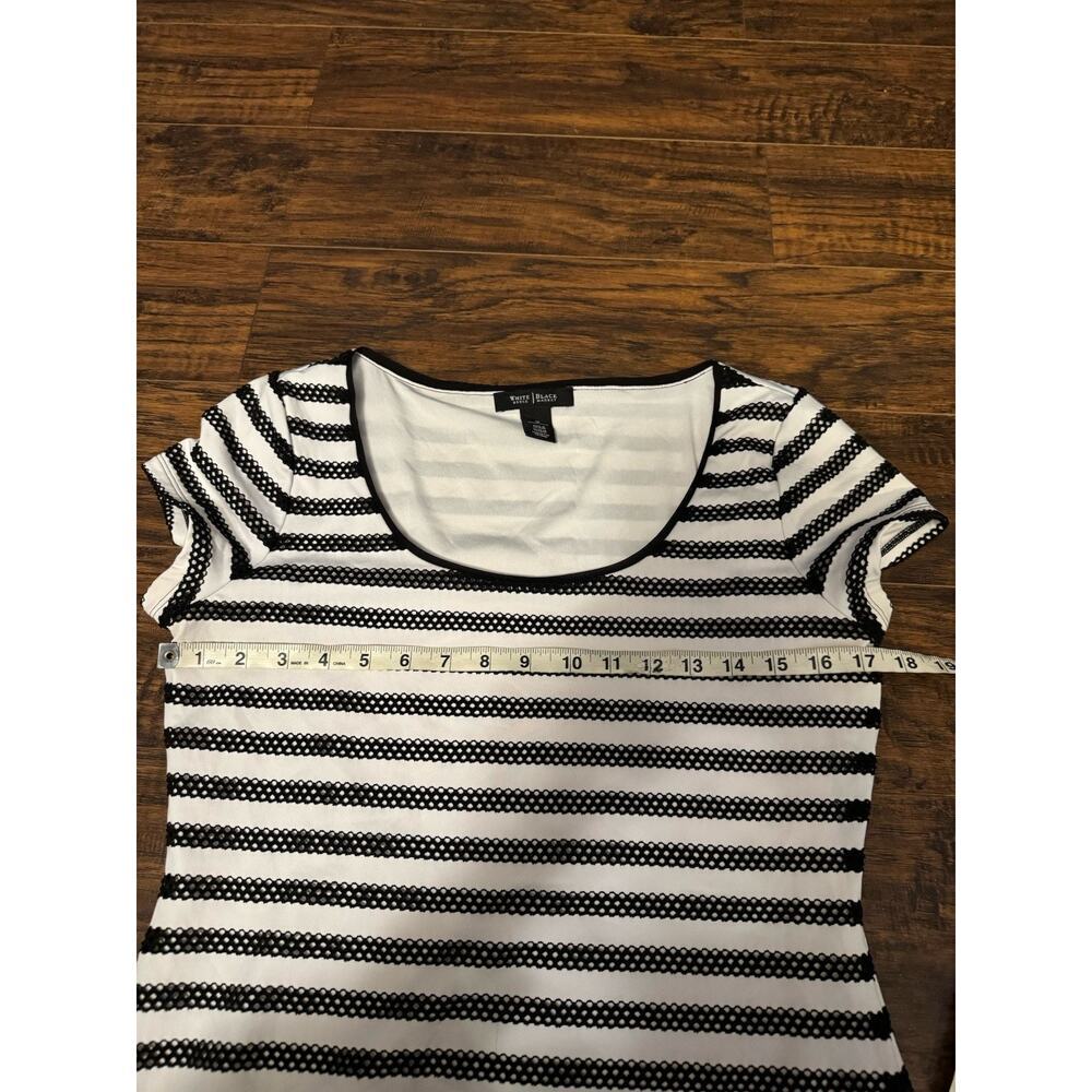 White House Black Market Striped Women’s Top Medium - Picture 5 of 5